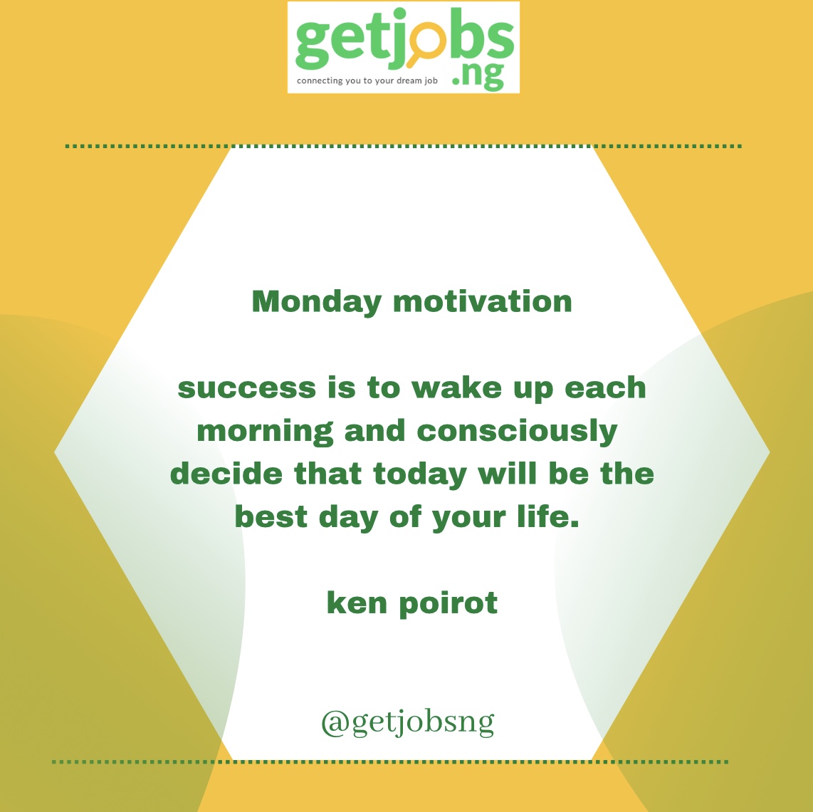 GetJobsNg's tweet photo. Let have a great week ahead. https://t.co/lj3jbPOjIV