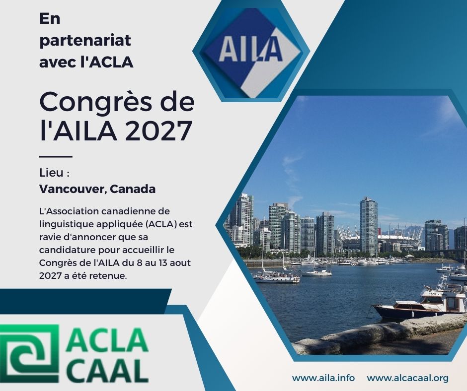 We're thrilled to announce that ACLA will be hosting AILA 2027 in beautiful Vancouver, Canada!
Nous sommes ravies de pouvoir vous annoncer que l'ACLA accueillera l'AILA 2027 dans la magnifique ville de Vancouver, au Canada ! <a href="/AILAmatters/">AILA</a> 
#AILA2027