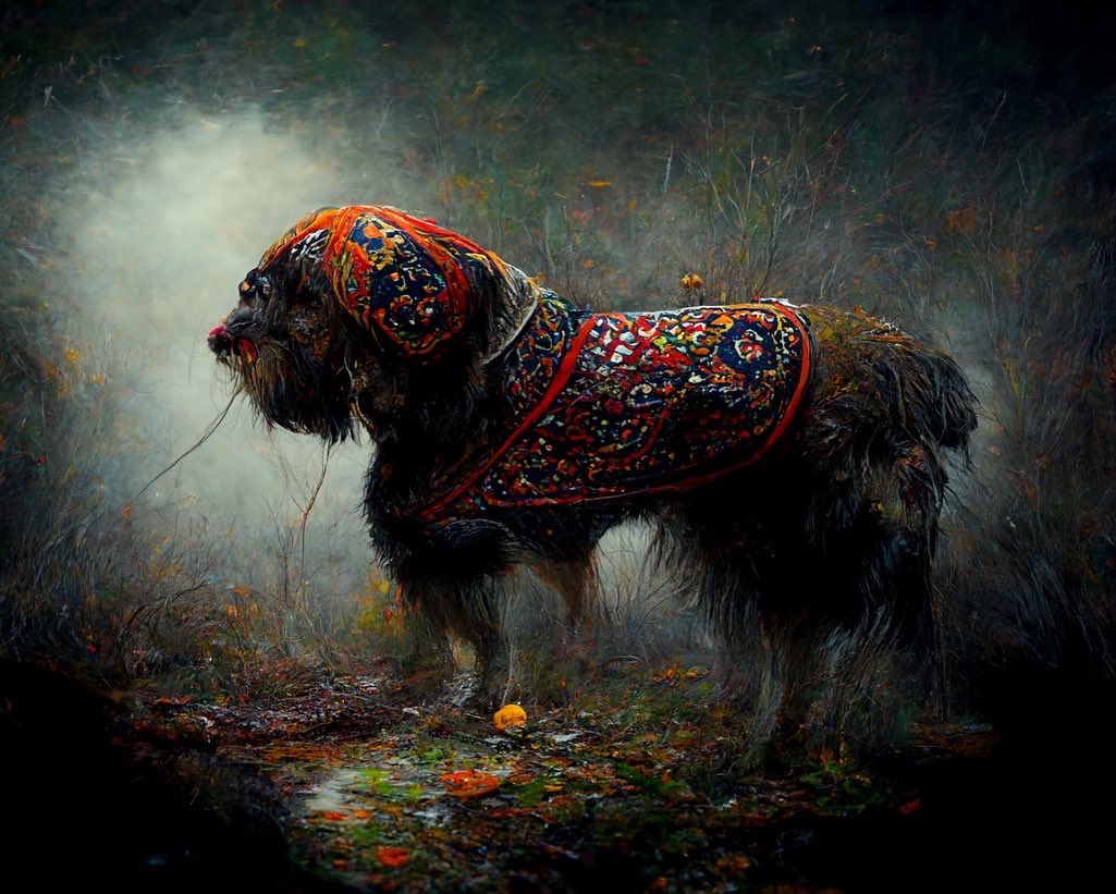 GuneySoykan's tweet photo. Dogs with Persian rug furs. Because why not? 2/2 https://t.co/0caS1ufLnq