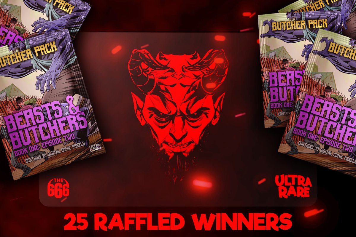 UltraRareUK's tweet photo. We have a special raffle for the WAX 666 card holders! 😎

We have randomly picked 25 winners that each won a Beast and Butchers 2 pack! 

Congrats to the winners! 🥳

#UltraRareFAM #UltraComix #Beasts2 #NFTCollectors #NFTCommunity https://t.co/ouzR6NhER6