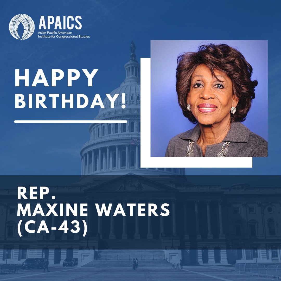 Happy birthday to member Maxine Waters 