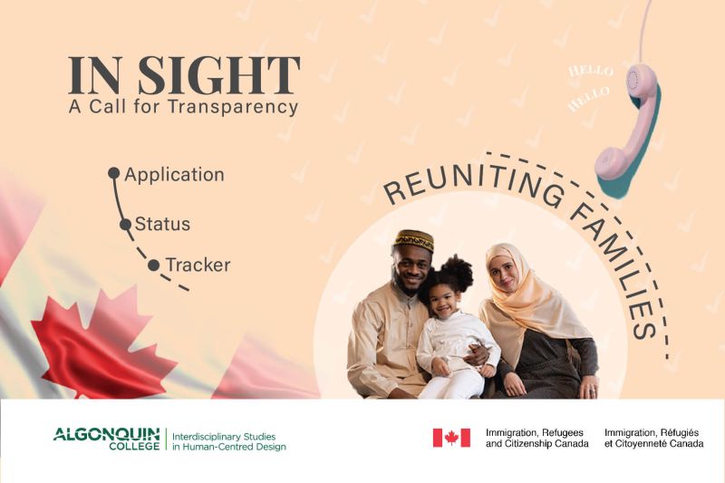 human_centred's tweet photo. Congratulations Benjamin Varghese, Kena Sukhadia, Luma Teles and Saket Jawaji for 2nd Place at the @AlgonquinARIE Applied Research Showcase! The team worked with @CitImmCanada to examine the call centre experience of #FamilyClass applicants. #postgraduate #designschool https://t.co/cTETnXX7BO