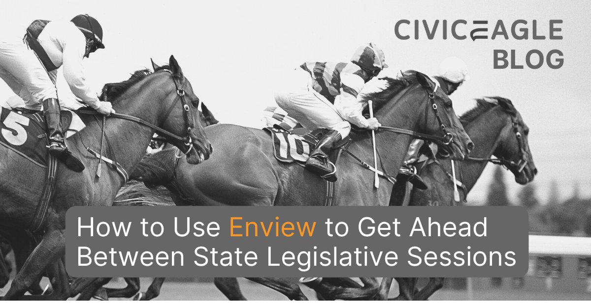 pluralpolicy's tweet photo. Your #publicpolicy team is always working to advance your issue—even between sessions. The right legislative tracking system can help them hit the ground running and cross the finish line. #civiceagle #enview #makeadifference

https://t.co/PZTGmmxEuC https://t.co/H771XiRxRA
