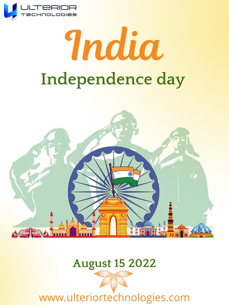 Celebrating 75 years of our independence 🇮🇳 
Wishing all the Indians around the world a very #HappyIndependenceDay ! 
Jai Hind 🧡🤍💚

#HarGharTiranga
#happyindependenceday2022