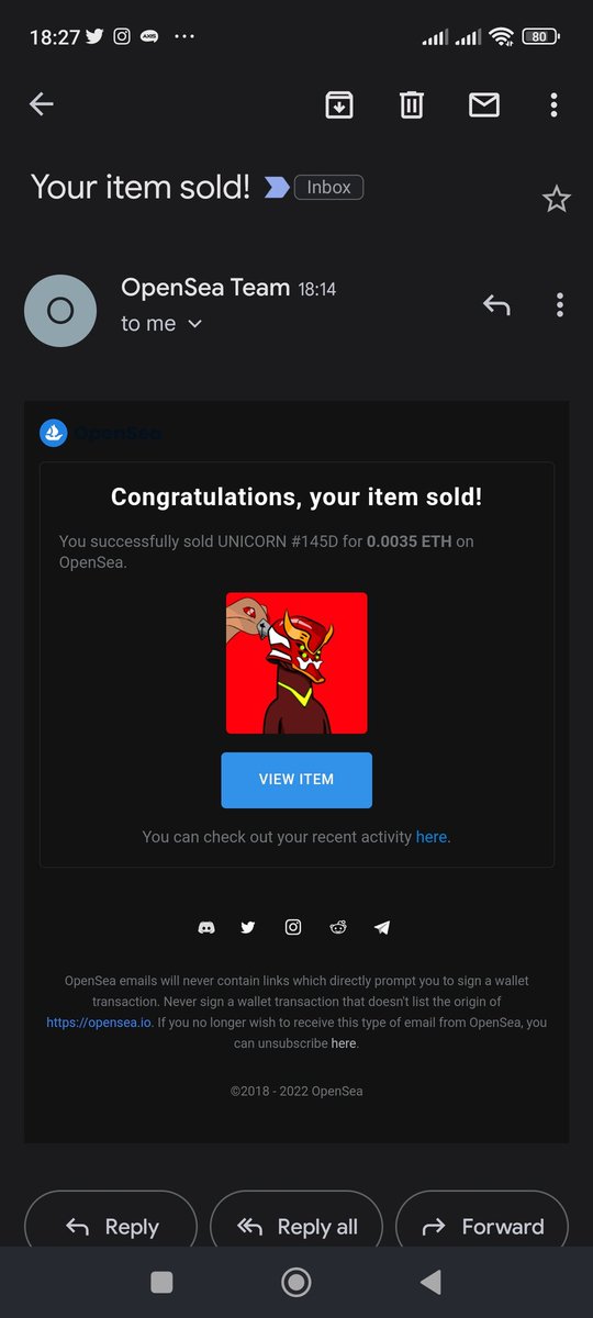 Unicorn_ID_NFT's tweet photo. 🚀SOLD🚀
UNICORN #145D - Eva Unit 01 has been SOLD to mr @FairyFlower1NFT thank you so much for supporting UnicornID Project, i hope you become success 🤗
Guys don't forget to follow him, he also have project in Eth Network, check the collection 👌😉
#nft #nfts #NFTCommunity https://t.co/kJLxmDm2Rv
