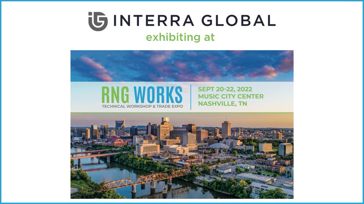 We're exhibiting at RNG Works 2022! Will we see you there?