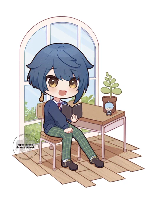 that xingyun school au !! #GenshinImpact 
