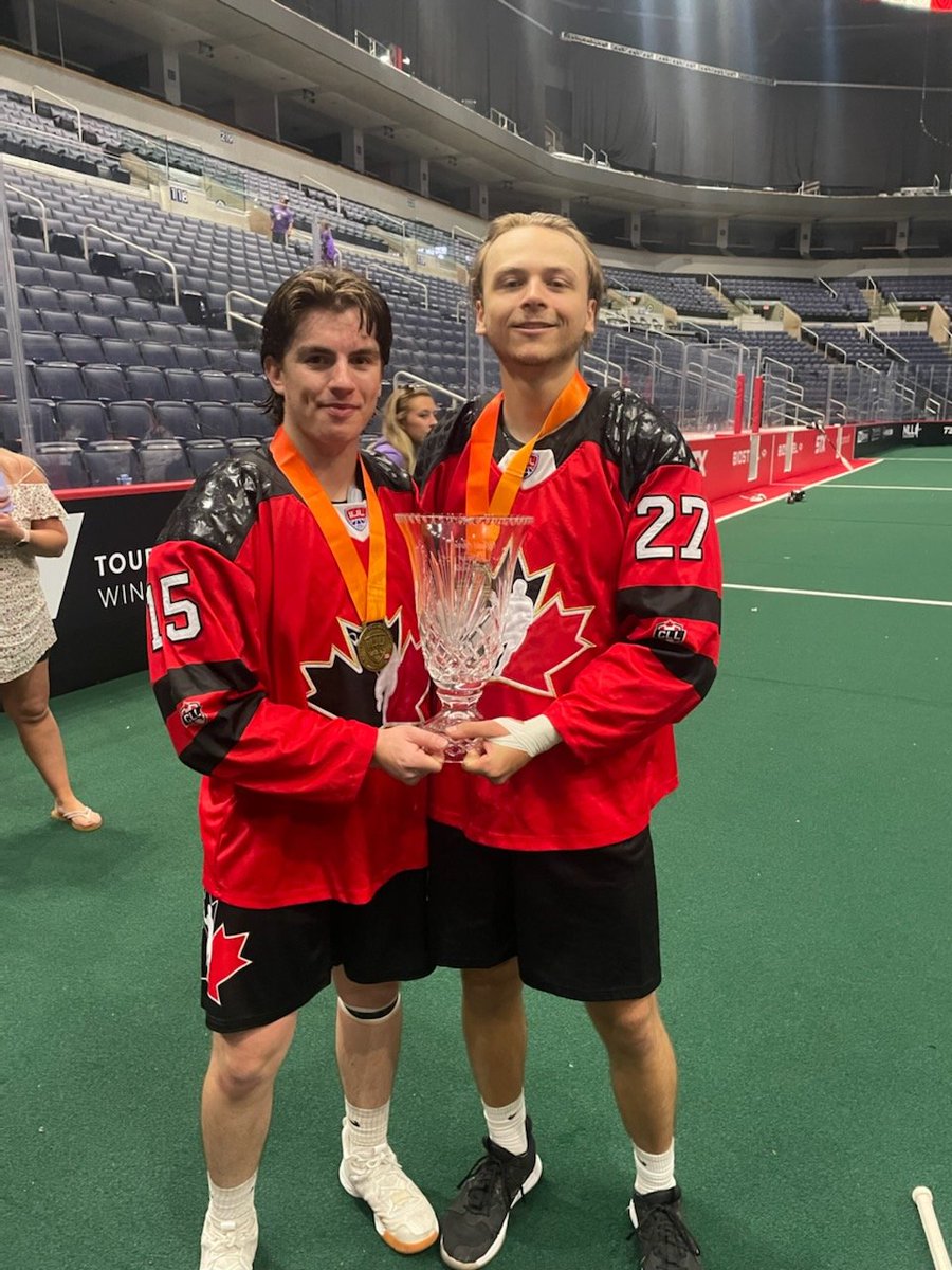 GuelphJrBRegals's tweet photo. HUUUGE congrats to #Regals Julian and Cam and the rest of Team Canada 🇨🇦 as they captured 🥇last night at the World Juniors! Great work, fellas! Well deserved 👏 https://t.co/hLPMbGeSg4