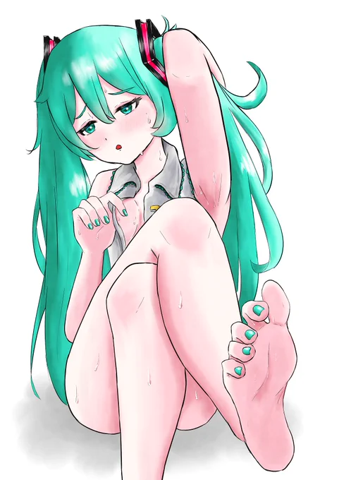 暑すぎてしっとりしてきてるミクさん
#初音ミク 