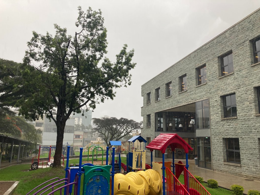 TristanPYP's tweet photo. Heavy rain bringing life to the @ICSAddis campus. Looking forward to a year of growth and adventure in this beautiful country. #ThisIsICS https://t.co/JmdlZgy09e