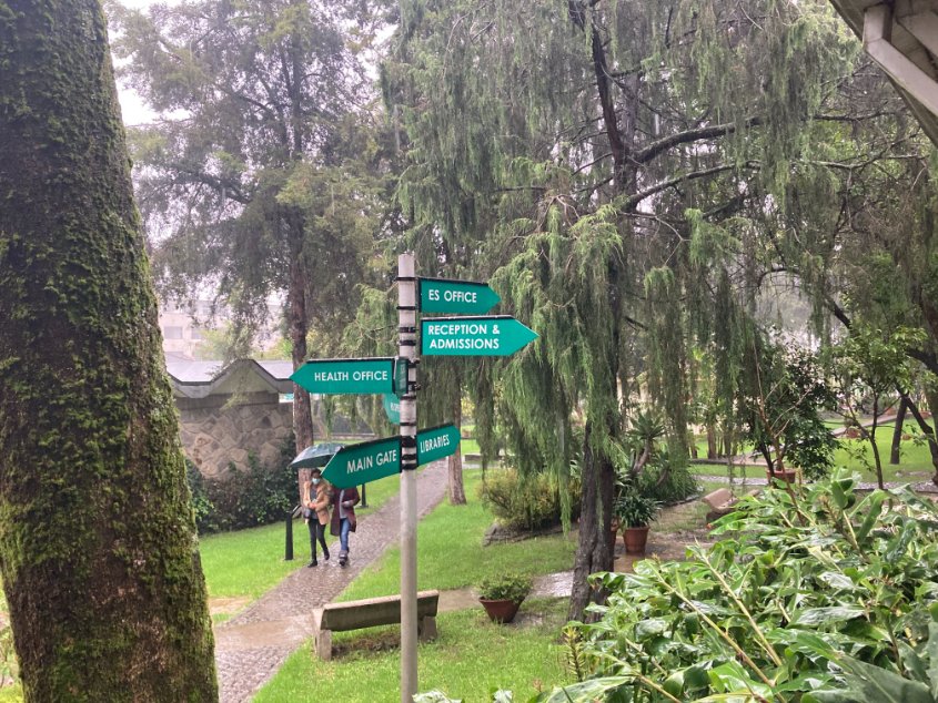 TristanPYP's tweet photo. Heavy rain bringing life to the @ICSAddis campus. Looking forward to a year of growth and adventure in this beautiful country. #ThisIsICS https://t.co/JmdlZgy09e