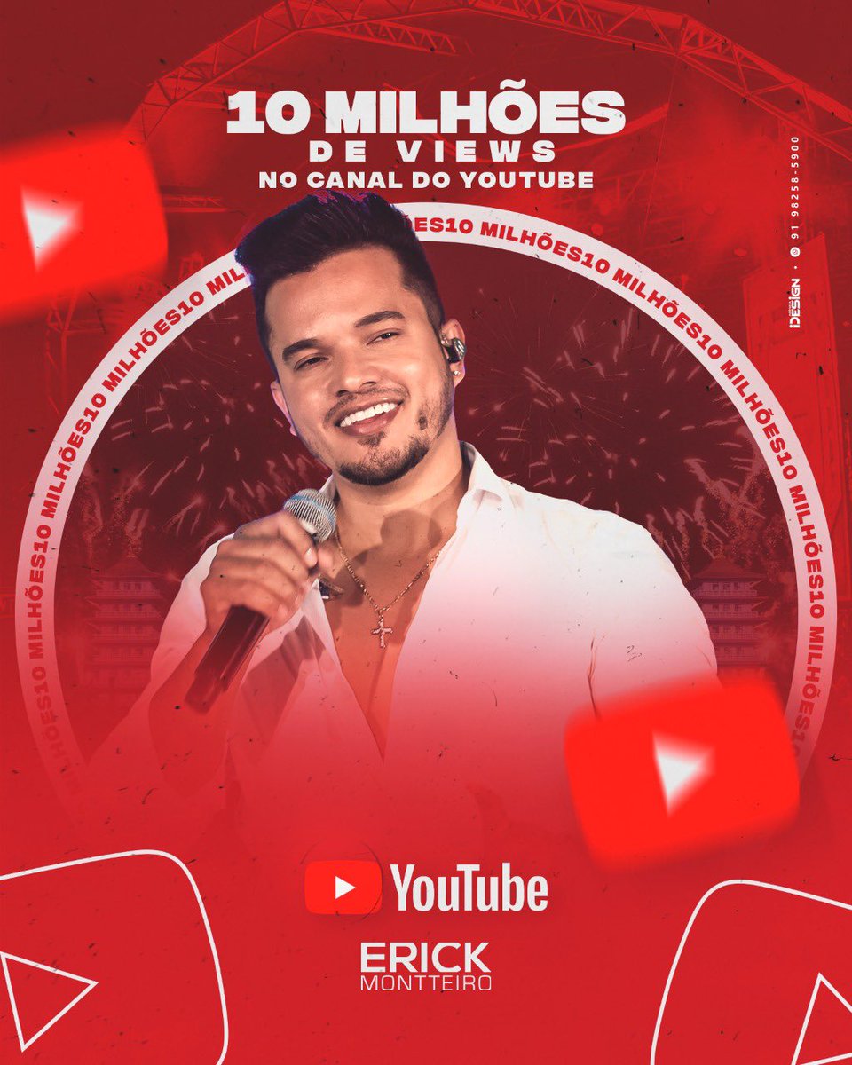 ErickMontteiro's tweet photo. Batemos a meta de 10 Milhões de Views no nosso canal no YouTube 🙏🏼🙏🏼
Graças a vocês meu povooo, bora pra cima 🚀🚀 

#nobarzin #erickmontteiro #youtube #meta https://t.co/csNifvaTAk