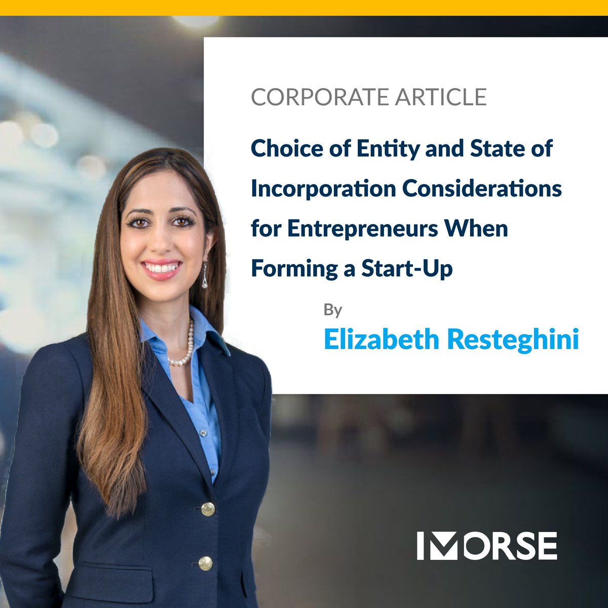 Morse's tweet photo. Forming a new #business can seem like an overwhelming process. What is the significance of incorporating or forming a #business #entity? What type of #entity should your business be? Where should you incorporate? https://t.co/QyjDm5Y8NC https://t.co/JA6faJ3N7u