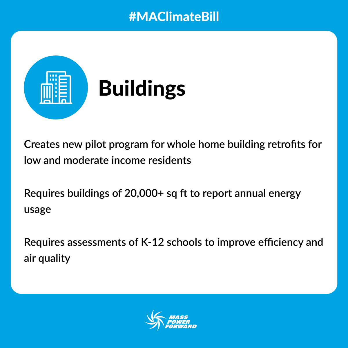 MAPowerForward's tweet photo. Last week, @MassGovernor signed the #MAClimateBill into law. This was a major victory for #CleanAir, #CleanEnergy, & #ClimateJustice which takes significant action across multiple sectors. #LearnMore about the changes that will be made as a result of this new law ⬇️ https://t.co/g0VXHFtABZ