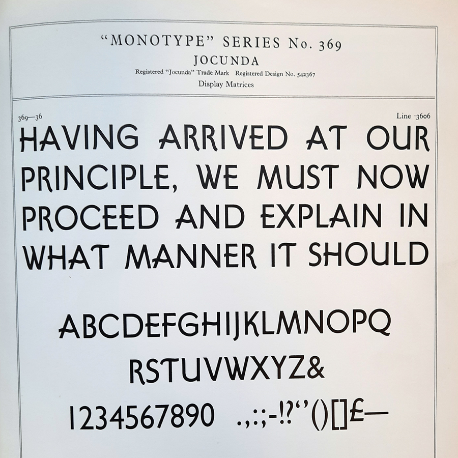 In 1967 the Monotype Corporation had a purge of typefaces which were no longer fashionable or had poor sales records. Well over 100 styles were axed. Only artwork was retained - all patterns, punches and matrices were scrapped.