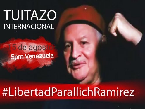 TUITAZO INTERNACIONAL
HOY (5pm VENEZUELA)
#LibertadParaIlichRamirez