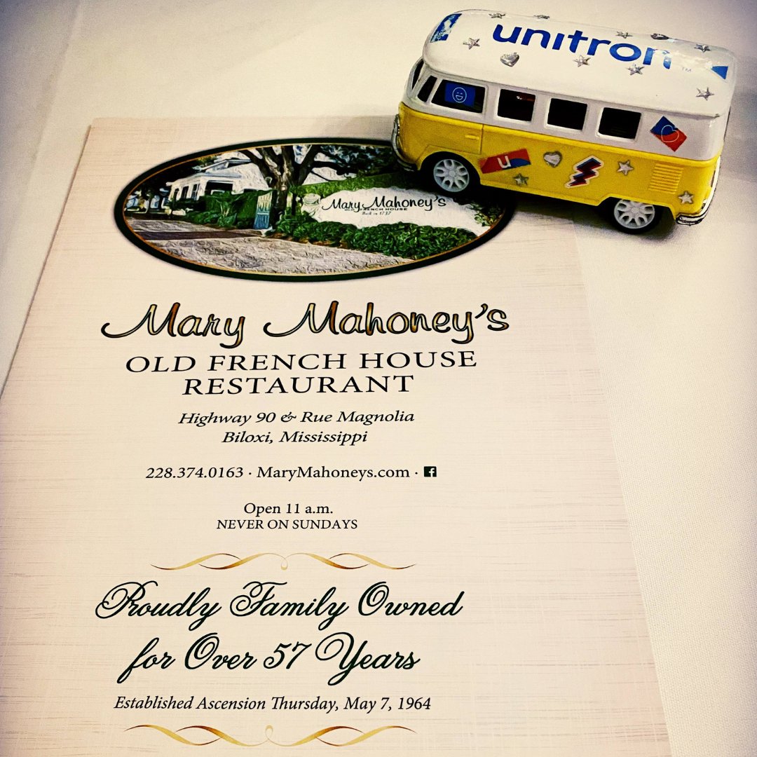 UnitronUS's tweet photo. Hungry for Southern food? The microbus got to stop at @MaryMahoneys in Mississippi!
While we help people #LoveTheExperience, we had to #LoveTheFood as well.
Let us know where your bus has been using #OutoftheBlu and tagging @UnitronUS!
#Seafood #Restaurant #50States https://t.co/pgp7horEno