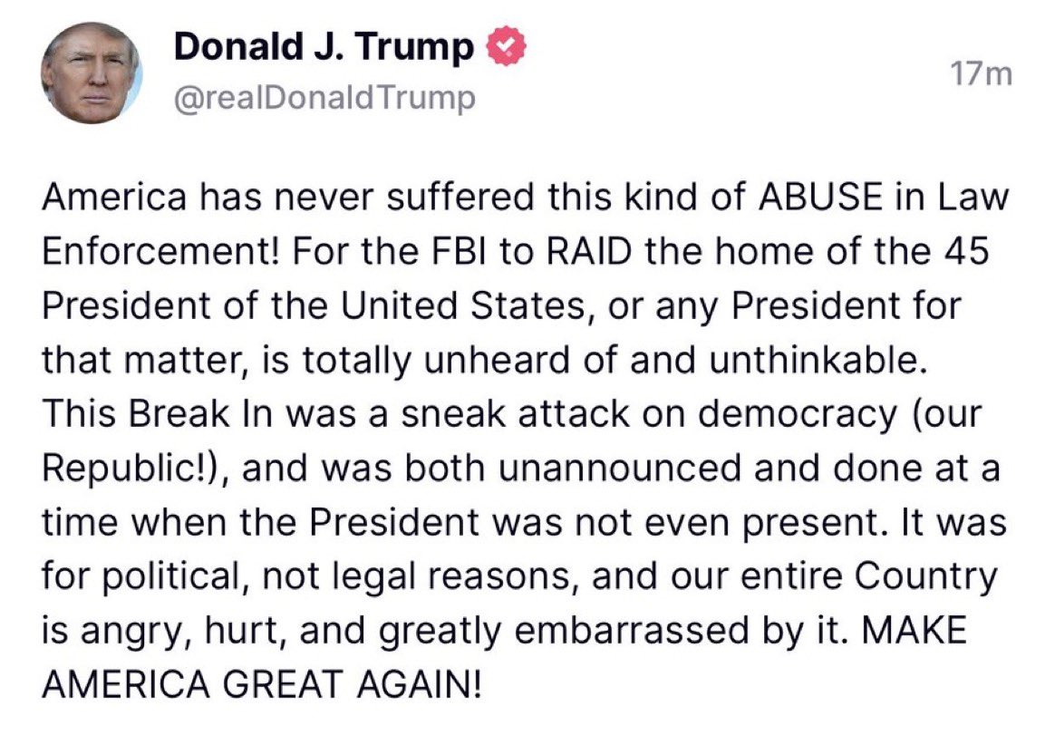 SebGorka's tweet photo. They’re so afraid. https://t.co/OFbHLkJ02X