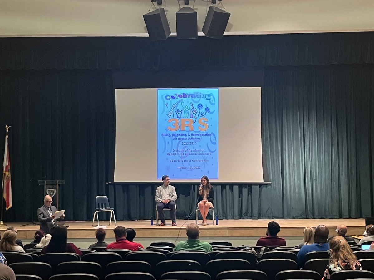 MdcpsViana's tweet photo. Celebrating the 3R’S @MDCPSSocStudies Conference. #Rising #Reigniting #Reinvigorating. Staring the morning by listening to students @sas @HMLSrHighSchool @SuptDotres @LDIAZ_CAO https://t.co/1F5UJ2epav