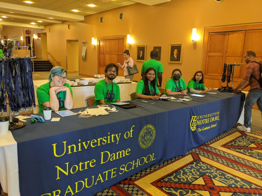 NDGradLife's tweet image. We're really excited to welcome the new academic year and new graduate and professional students to campus with the beginning of Graduate Student Orientation 🥳