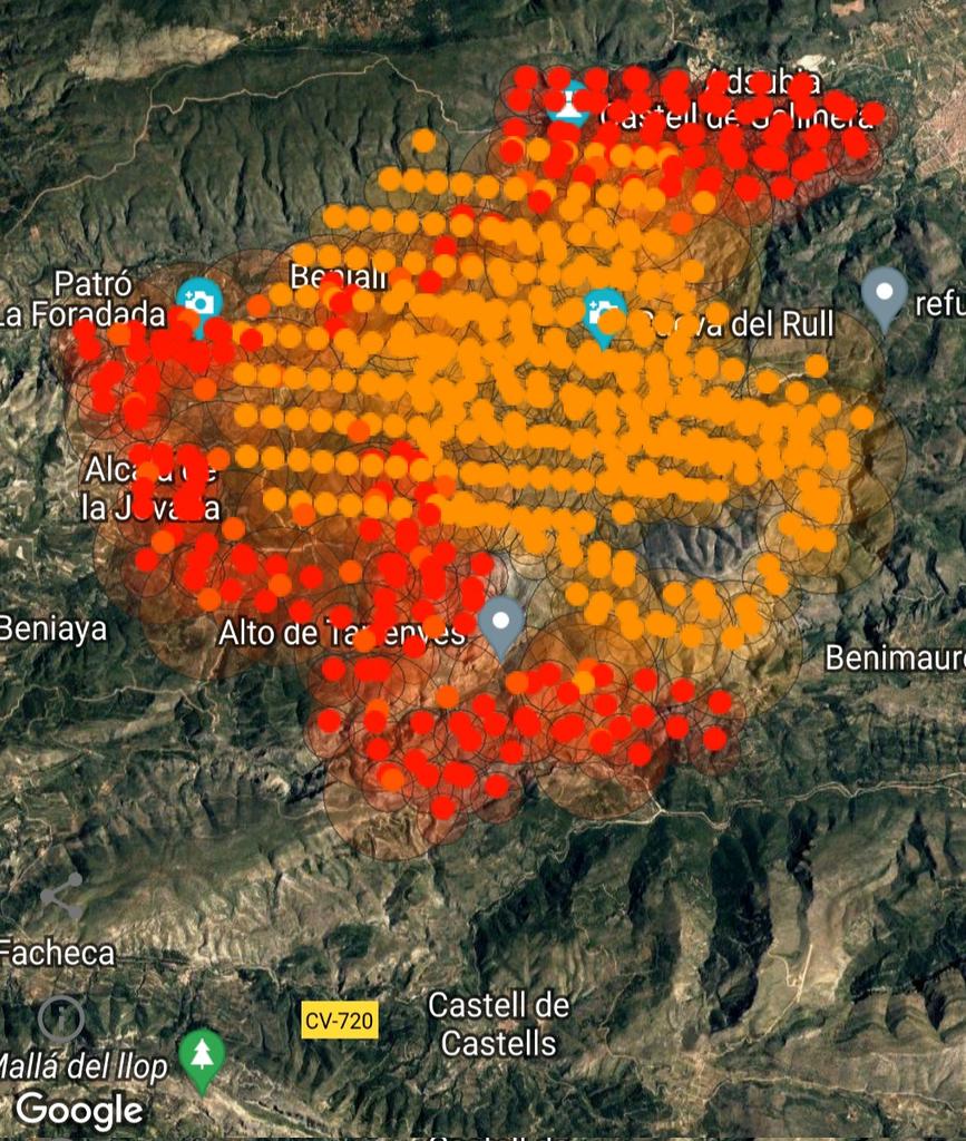 Abelin300's tweet photo. #IFValldEbo
Animo a todos los equipos que luchan contra esta catastrofe. @GVA112 @UMEgob #BIEM3
Según previsión esta tarde habrá viento suave del sur puede fortalecer el frente cercano a #castellsdecastells y #facheca. https://t.co/yZhwCtt7DX