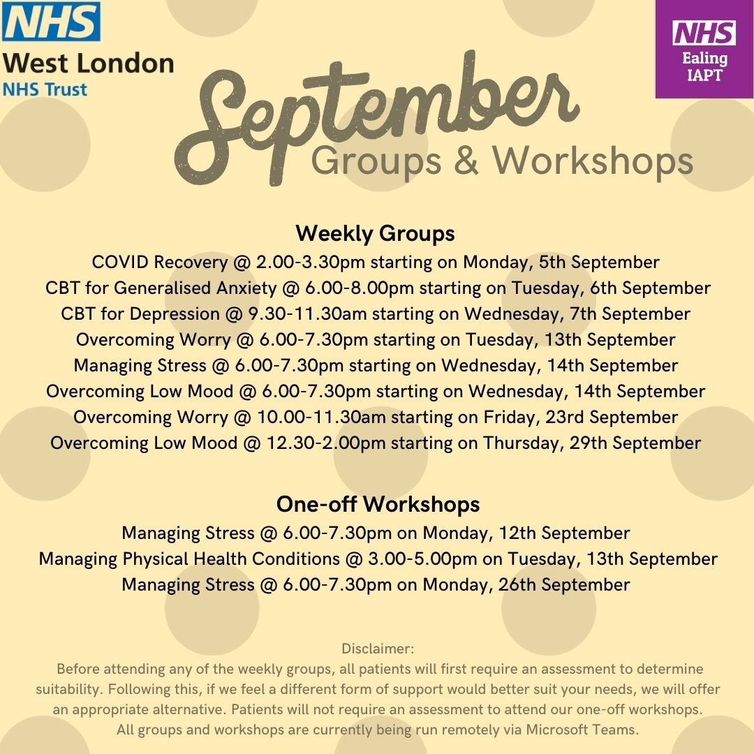 Ealing IAPT tweet media