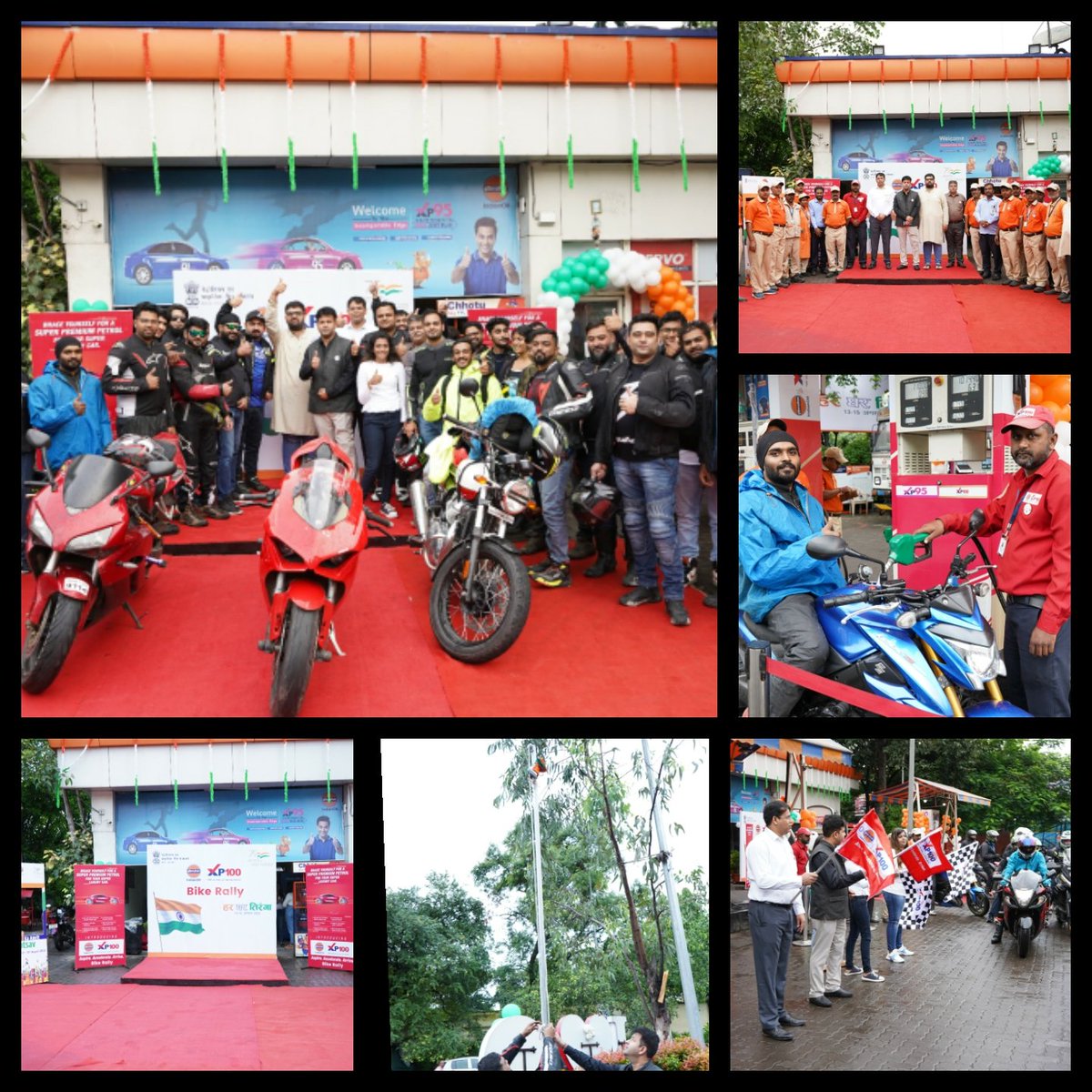 #75thIndependenceDay celebrated with a Super Bike Rally at Bharat Service Station, Pune

Sh Nitin Vashisht,Divisional Head Pune inaugurated the rally of over 40Bikers who are the devoted users of #xp100
<a href="/AkhauriEd/">Amitabh Akhauri, ED(Retail Sales - S&W), IndianOil</a> <a href="/VigyanKumar/">Vigyan Kumar</a> <a href="/DirMktg_iocl/">Director (Marketing), IndianOil</a> <a href="/ChairmanIOCL/">ChairmanIOC</a> <a href="/ED_MSO/">Executive Dir & State Head, MSO</a> <a href="/IOC_Maharashtra/">IndianOil Maharashtra</a>