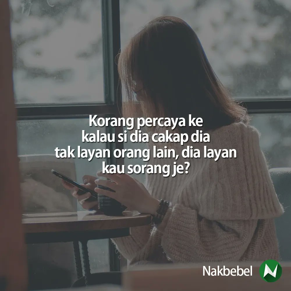 nakbebel's tweet image. Percaya ke?  | Follow @santapanhidup untuk quote-quote kehidupan