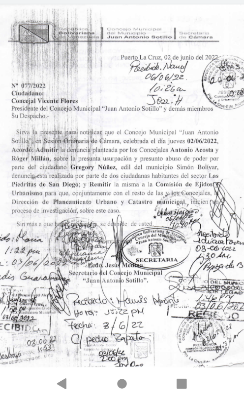 radio_bemba's tweet photo. Cabe Destacar Gregory Nuñez está Actuando como funcionario de la Alcaldía de Sotillo (Asesor del Alcalde Nelson Moreno) Por lo Tanto Informamos a la Colectividad que la Cámara Municipal de Sotillo le abrió una Investigación cuya Votación Fue Unánime Por USURPACION DE FUNCIONES https://t.co/x3dxOd4ijV