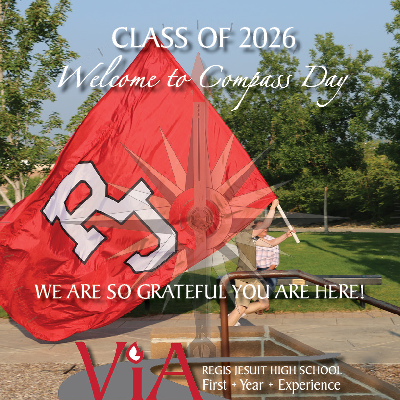 RegisJesuitHS's tweet photo. Welcome to Compass Day, #Classof2026! We are so excited and grateful for you and your families to begin your journey with us starting today. #RJLife #RJTraditions #RaiderExperience https://t.co/AtJ5WzMdbV