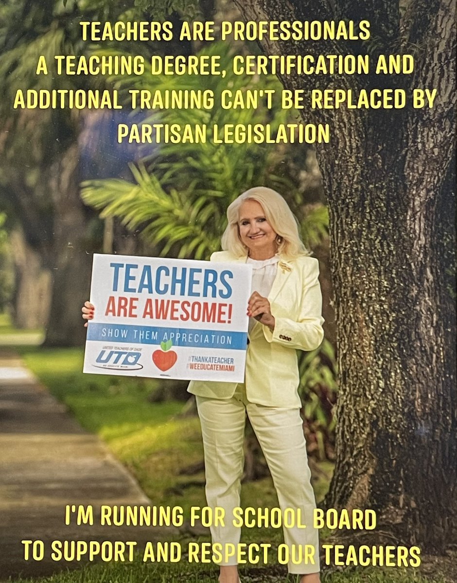 for_maribel's tweet photo. Our teacher shortage can be solved by paying salaries that address the cost of living. Miami-Dade is a donor county, we should demand that Tallahassee adequately funds students with real and permanent allocations. #DistrictCostDifferential #CostOfLiving https://t.co/Vr9K3o9Tf4