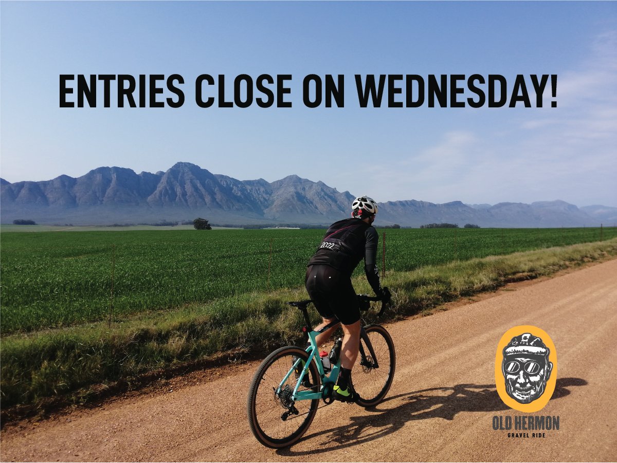 ctcttrust's tweet photo. 📯Last call for Old Hermon Gravel Ride entries! 
Entries close on Wednesday, 17 August 2022, visit the link below to secure your spot for some great gravel riding.
🗓27 August 2022
📍Wellington, WC 
📏23km, 45km, 60km 
🖱https://t.co/GsFAeM4ktq https://t.co/g7DciLbDMG