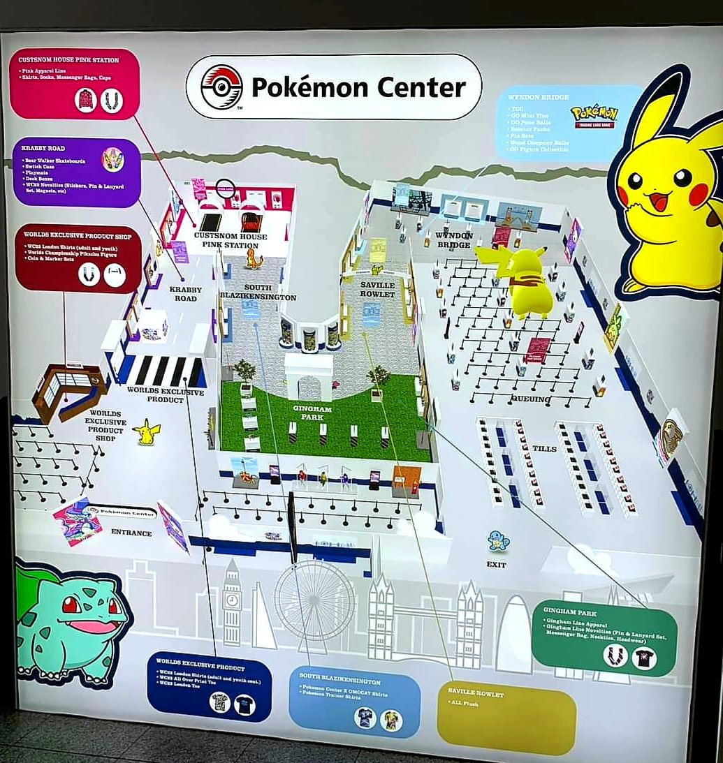 Playskape Games First Look Of The Pokemon Center Map At The Excel Center London Absolutely Love The Different Pokemon Themed London Areas Can T Wait To Show More Photos On