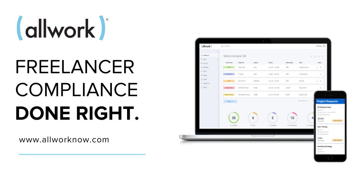 AllWorkNow's tweet image. When it comes to hiring freelancers for your business, there are different compliance risks that you may not be thinking about.

AllWork can help! Get in touch to see a demo of our platform: allworknow.com/contact/

#Freelancers #Payments #Compliance #AllWork