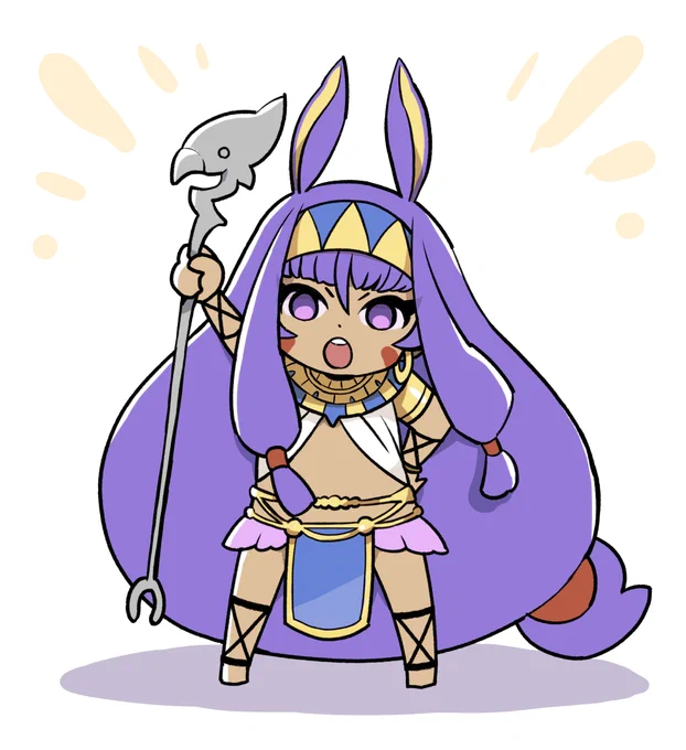 お題箱のニトクリスさんようやっと描けました～。描きやすいお題入れて下すったのに忘れたころの消化ですみません!お題ありがとうございましたー。 