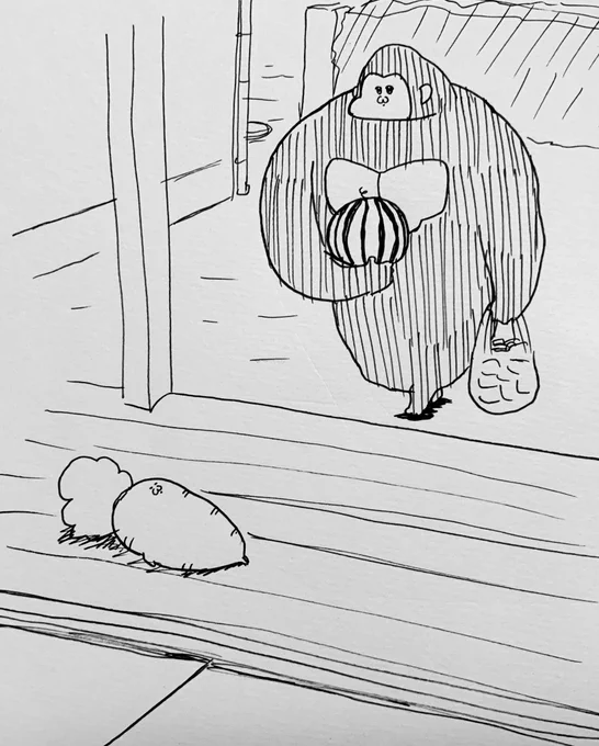 カントリーゴリラが家に帰ると何かいた 