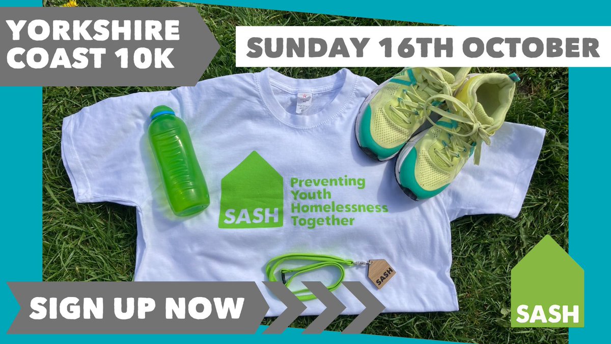 sashyorks's tweet photo. Join #TeamSASH at the @yorkscoast10k and raise funds for young people facing homelessness in your local area. 

The only way you can register is via charity places as the event is sold out! Find out more here: https://t.co/Si5gRfMbvU 

@ThisCoast @BBCYork @in_Scarborough https://t.co/Yu0Bf6ncyc