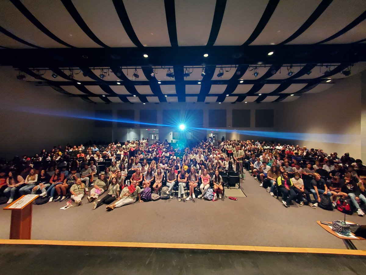 The first picture of the Class of 2026! This Freshman class will rock it out this year! #NoExcuses