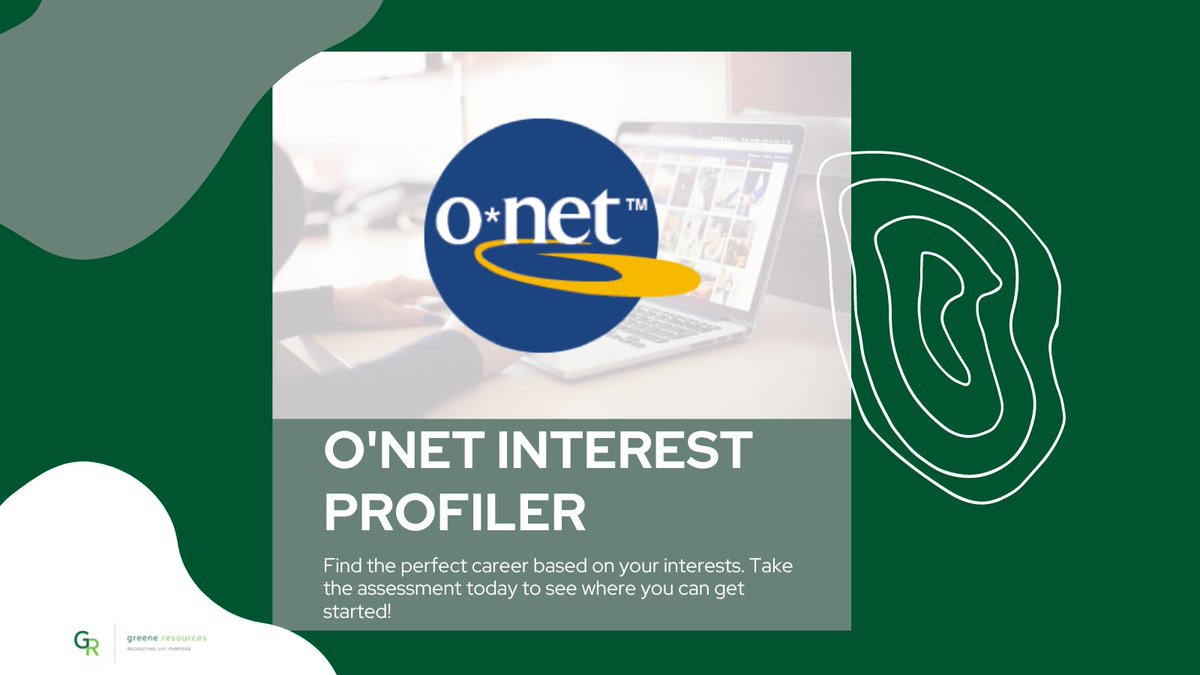 A great resource to help you find your next career is the O’Net Interest Profiler. This is a 60-question test that allows you to rank different statements based on your preferences. It gives you a career match based on your answers! Find your match at mynextmove.org/explore/ip