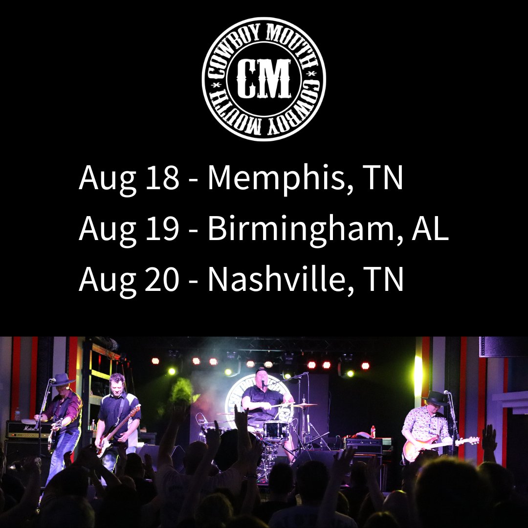 CowboyMouth's tweet photo. This week! Tickets: https://t.co/uYcqaRll5s https://t.co/05xvchkRKr