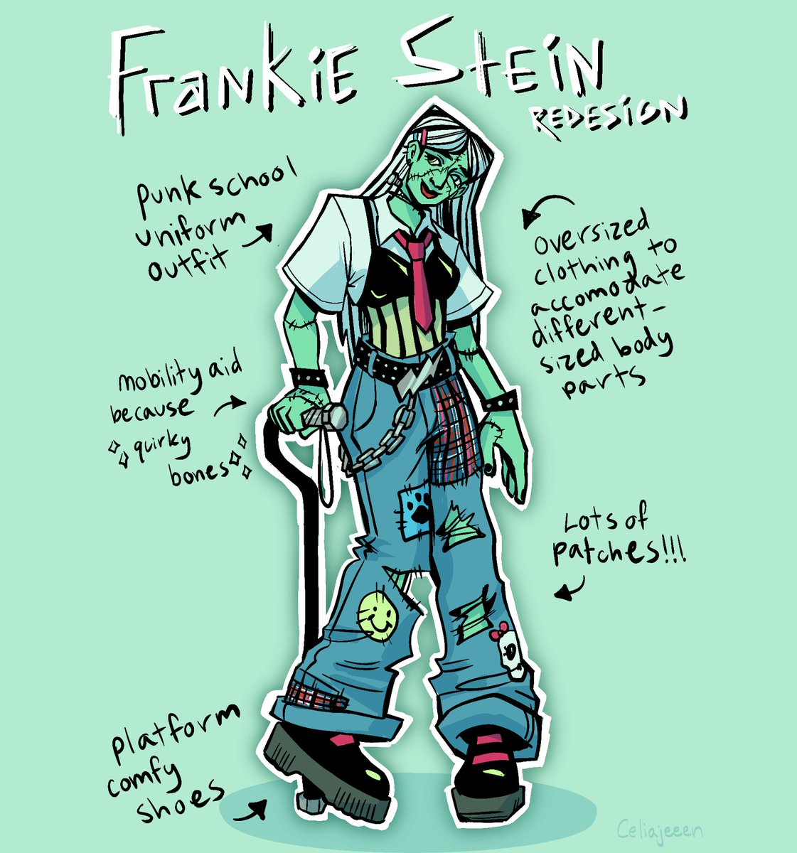 Frankie Stein redesign!

(Rts very appreciated!)
#monsterhigh #frankiestein 