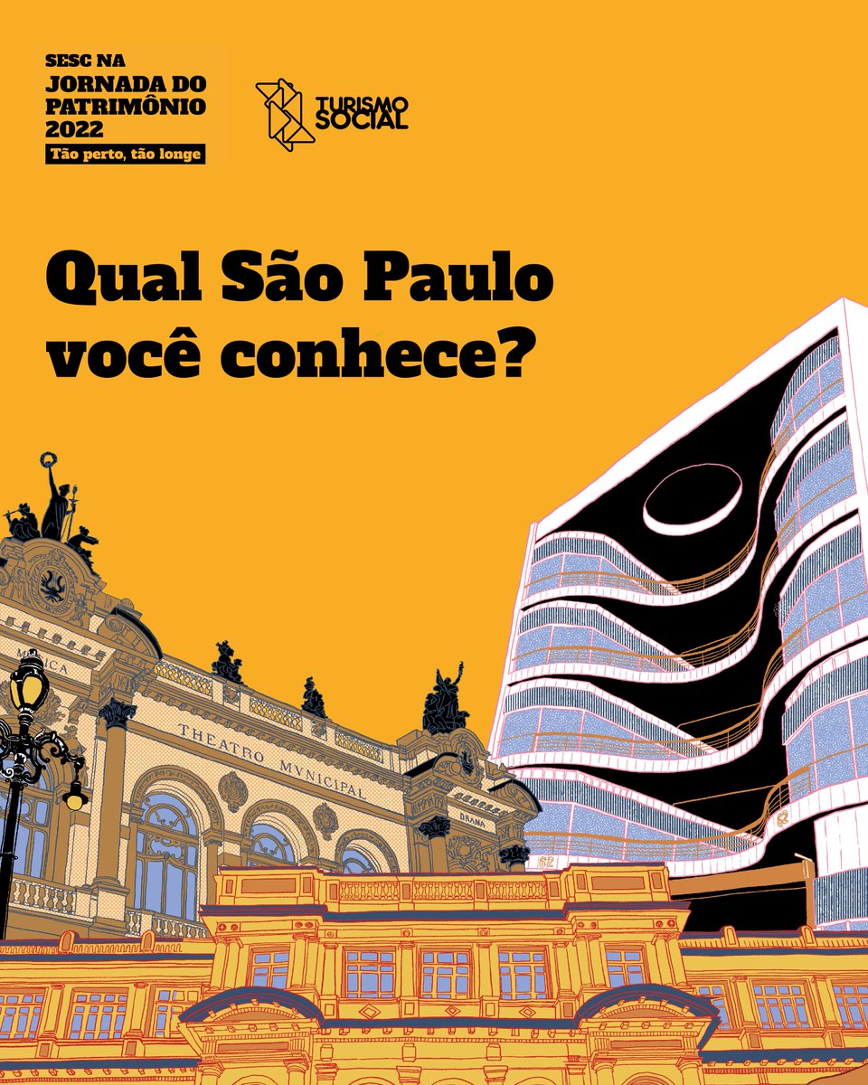 Qual São Paulo você conhece?🤔

“Tão perto, tão longe” é o tema da oitava edição da Jornada do Patrimônio, que acontece nos dias 20 e 21/8, na cidade de São Paulo.