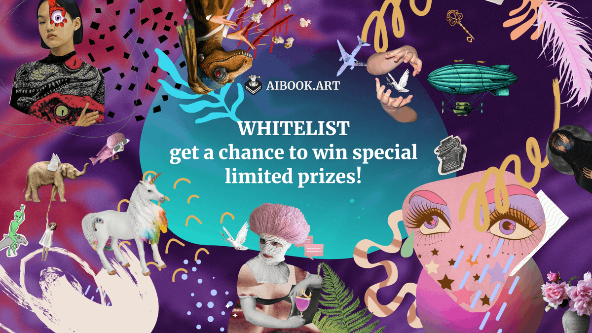 AIBOOK.ART (@aibook_art) on Twitter photo We are happy to announce our WHITELIST💥🔥
Hurry up!🏃♂️Complete as many tasks as possible to win a whitelist spot and get a chance to mint <a href="/aibook_art/">AIBOOK.ART</a> NFT at the 30% discount!💸
The number of WL spots is VERY LIMITED⚡️
More info: gleam.io/c53mL/aibook
#NFT #nftsale #Whitelist We are happy to announce our WHITELIST💥🔥
Hurry up!🏃♂️Complete as many tasks as possible to win a whitelist spot and get a chance to mint <a href="/aibook_art/">AIBOOK.ART</a> NFT at the 30% discount!💸
The number of WL spots is VERY LIMITED⚡️
More info: gleam.io/c53mL/aibook
#NFT #nftsale #Whitelist