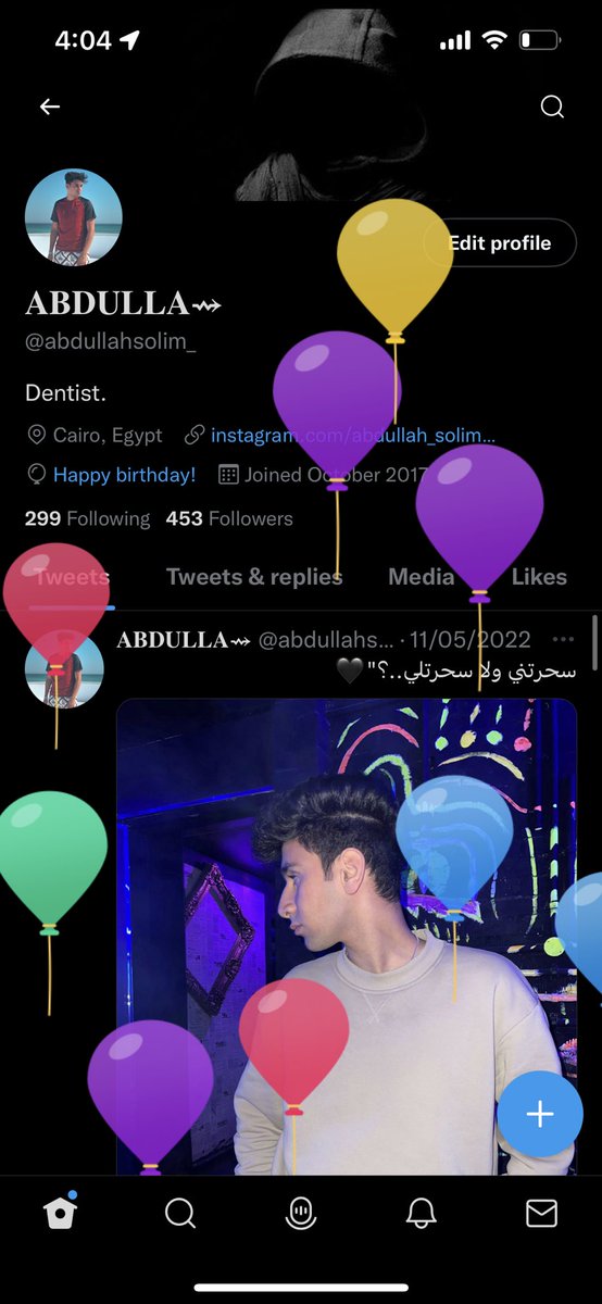 abdullahsolim_'s tweet photo. It’s my birthday 🥳 🖤 https://t.co/HPQETxVGHh