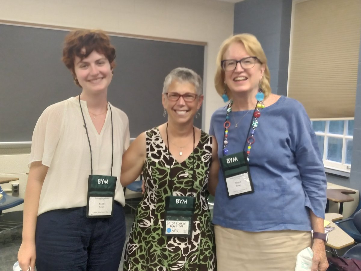 QuakerUNOffice's tweet photo. We were excited to join #Friends at Baltimore YM this month! What a great opportunity to connect with our #Quaker community and for staff to share more about our #peace work at the #UN. #Quakers #peacebuilding https://t.co/K8Ohp5FvER