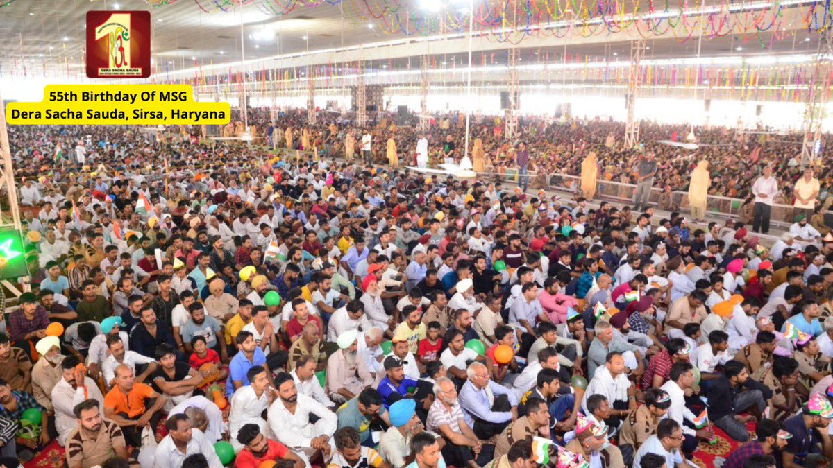 DSSNewsUpdates's tweet photo. The divine aroma of Saint Dr. @Gurmeetramrahim Singh Ji Insan’s blessings accelerated the celebrations of Incarnation Day today.🎉
Excitement among devotees knows no bounds as everyone celebrated the special day while participating in different welfare works! #55thIncarnationDay https://t.co/rVlS3O97Ic