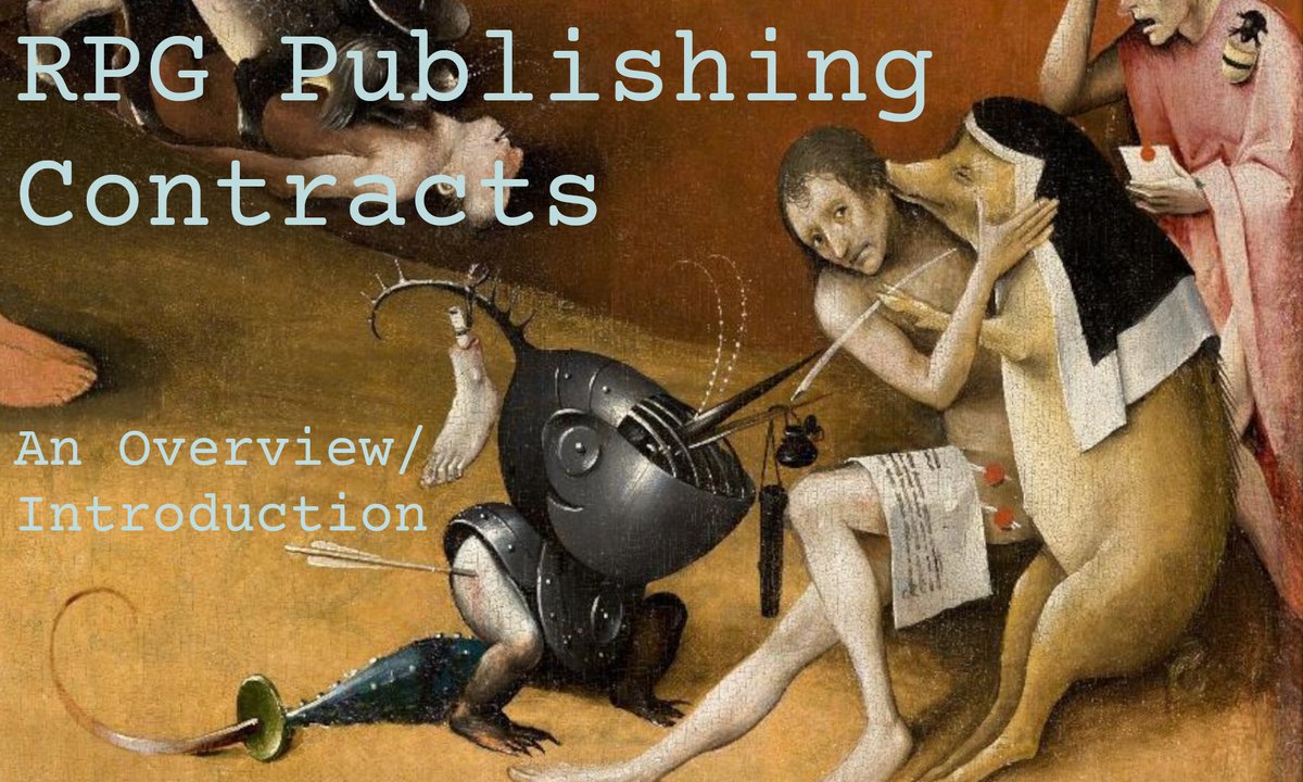 LiberLudorum's tweet image. Are you a #TTRPG writer considering publishing with a small press? Then this one's for you.

🔗⤵️