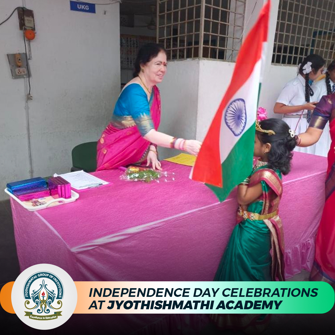 jyothish_mathi's tweet photo. Indian Independence Day celebrations at Jyothishmathi Academy began with the hoisting of the Tri-colour flag. Various performances by school students were organised as a part of Azadi ka Mohatsav Celebrations
#JITS #๐๐ง๐๐๐ฉ๐๐ง๐๐๐ง๐๐๐๐๐ฒ #Tri_Colour #Flag #Azadika https://t.co/U6gIFhl3gh