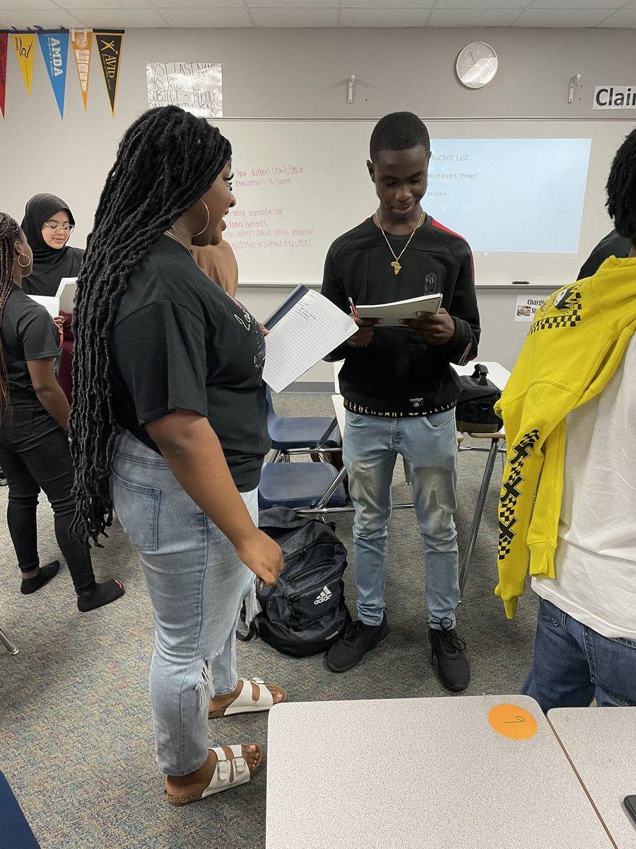 TravisHS_AVID's tweet photo. AVID IV students sharing their Senior Bucket Lists @THS_Tigers #AVIDWay #GoalSetting https://t.co/HAGQMNwPi5