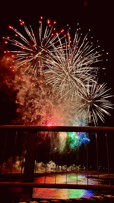 地元の花火大会行ってきたー!!‹‹\('ω` )/›› 